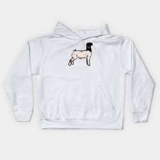 Rose Floral Market Goat - NOT FOR RESALE WITHOUT PERMISSION Kids Hoodie